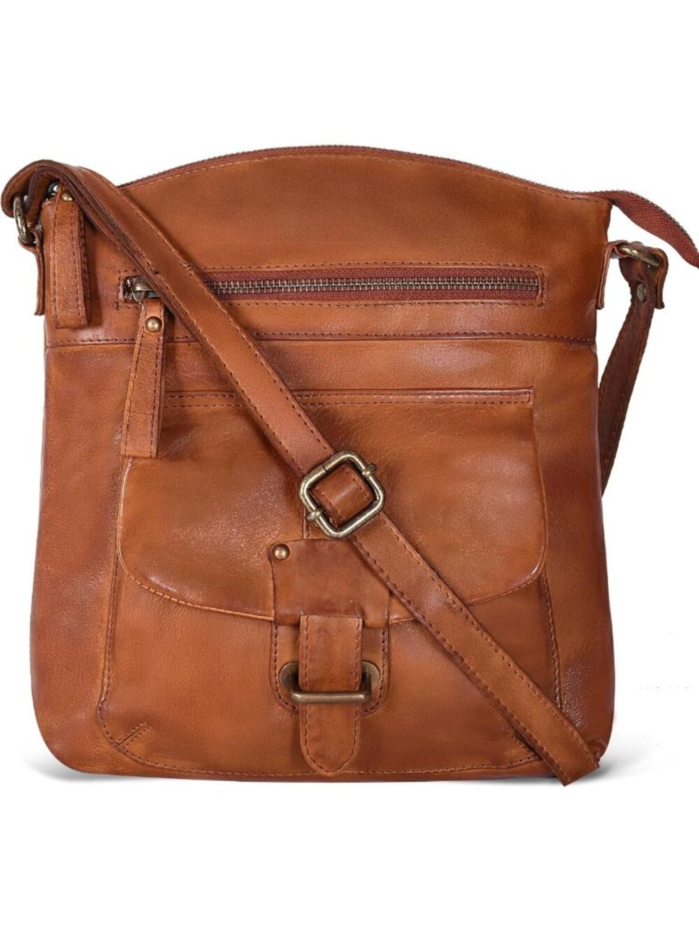 Stylish Genuine Leather Crossbody Bag for Women - Medium Handbag Purse